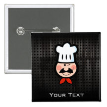 Cocinero; Negro fresco Pins