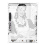 Cocinero retro de los años 50 pizarras  