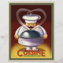 Cocinero Tarjetas Publicitarias