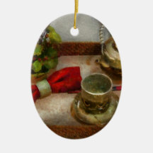Cocinero - té - ceremonia de té formal ornamentos de navidad
