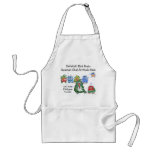 Cocineros divertidos del kiwi del navidad del dibu delantales