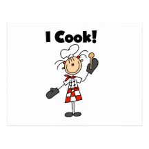 Cocino - al cocinero de sexo femenino postales