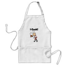 Cocino - al cocinero de sexo masculino delantal