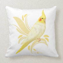 Cockatiel de Lutino Almohadas
