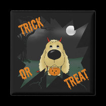 Cocker spaniel Halloween imanes
