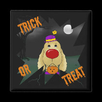 Cocker spaniel Halloween imanes