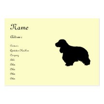 Cocker spaniel tarjetas de visita