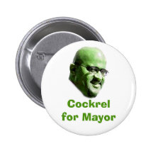 Cockrel para el alcalde pin