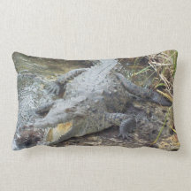 Cocodrilo jamaicano del agua salada almohadas