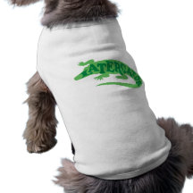 Cocodrilo posterior camisa de perrito