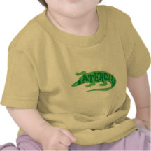 Cocodrilo posterior camisetas