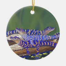 cocodrilos adorno de navidad