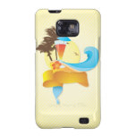 Cóctel y ondas tropicales samsung galaxy SII funda