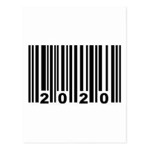 código de barras 2020 tarjeta postal