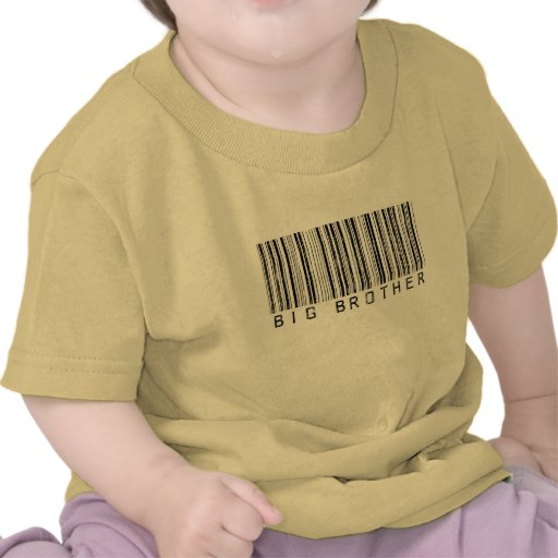 Código de barras 2 de hermano mayor camisetas
