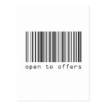 Código de barras - ábrase en las ofertas postal