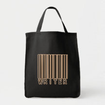 Código de barras del escritor bolsas de mano