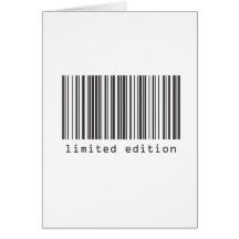 Código de barras - edición limitada tarjetas