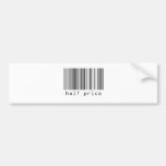 Código de barras - medio precio etiqueta de parachoque