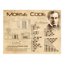 Código Morse Tarjetas Postales