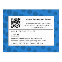 código refinado de QR: tono medio azul Postal