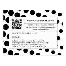 código refinado de QR: tono medio blanco y negro Tarjetas Postales