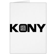 Código video José Kony de Kony 2012 QR Tarjeton