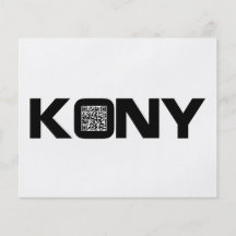 Código video José Kony de Kony 2012 QR Tarjeton