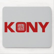Código video José Kony del rojo QR de Kony 2012 Alfombrilla De Raton