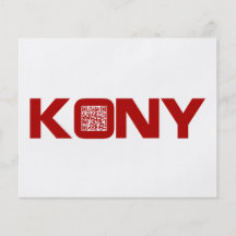 Código video José Kony del rojo QR de Kony 2012 Flyer A Todo Color