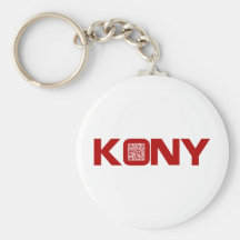 Código video José Kony del rojo QR de Kony 2012 Llaveros Personalizados