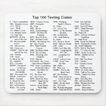 Códigos de Texting del top 100 Tapetes De Ratón