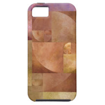 Coeficiente de oro, espiral de Fibonacci iPhone 5 Funda