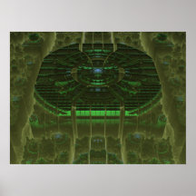 cojín de aterrizaje del borg poster