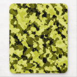 Cojín de ratón amarillo del camuflaje alfombrilla de raton