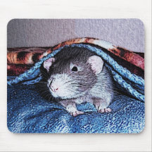 Cojín de ratón azul coloreado de la rata de Dumbo  Alfombrilla De Ratones
