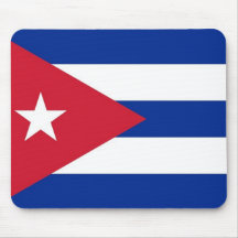 Cojín de ratón con la bandera de Cuba Tapete De Ratones