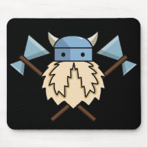 Cojín de ratón cruzado de las hachas de Viking Alfombrilla De Raton