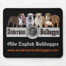 Cojín de ratón de Anderson Bulldogges Alfombrillas De Ratones