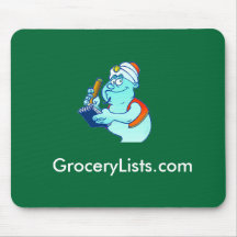 cojín de ratón de GroceryLists.com Tapetes De Ratones