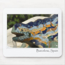 Cojín de ratón de Guell del parque de Barcelona Es Tapete De Ratón