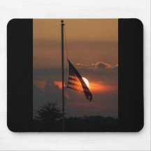 Cojín de ratón de la bandera americana tapete de raton
