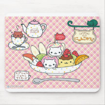 Cojín de ratón de la ensalada de fruta de Kawaii Tapete De Ratones