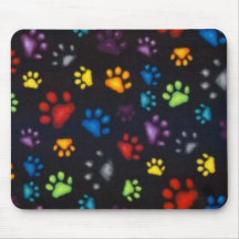 Cojín de ratón de las patas del arco iris alfombrillas de raton