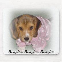 Cojín de ratón de los beagles tapete de ratón