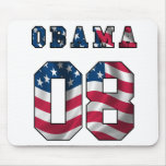 cojín de ratón de obama con la bandera americana alfombrillas de raton