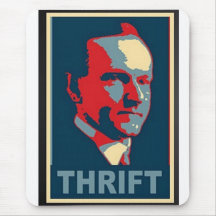 Cojín de ratón del "ahorro" de Calvin Coolidge Tapete De Raton