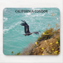 Cojín de ratón del cóndor de California Alfombrilla De Raton
