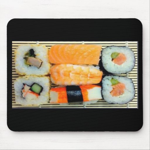 Cojín de ratón del disco del sushi alfombrilla de ratones