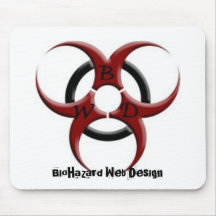 Cojín de ratón del diseño web del BioHazard Tapete De Ratones